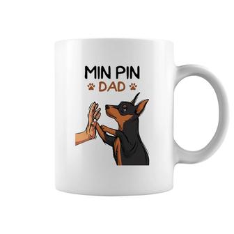 Mens Min Pin Dad Miniature Pinscher Dog Father Men Father's Day Coffee Mug | Mazezy