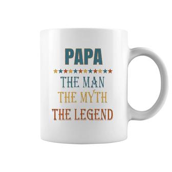 Mens Papa Man Myth Legend Funny Gift Coffee Mug | Mazezy