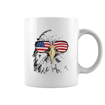 Mens Patriotic Bald Eagle Usa American Flag 4Th Of July Cool Gift  Coffee Mug