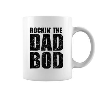 Mens Rockin' The Dad Bod Funny Workout Gym For Best Daddy Life Coffee Mug | Mazezy