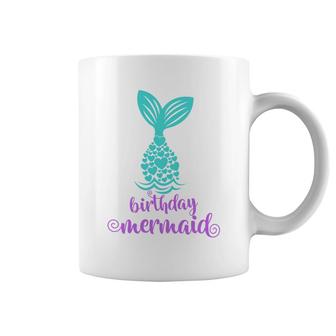 Mermaid Matching Family Birthday Mermaid Ocean Coffee Mug - Seseable