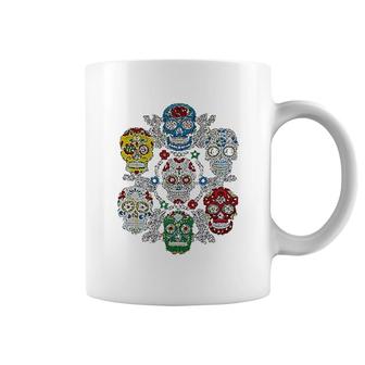 Mexican American Skulls Coffee Mug | Mazezy AU