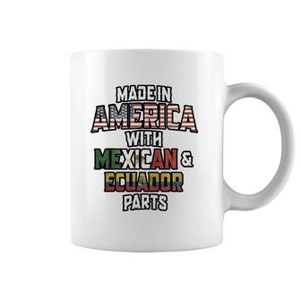 Mexican And Ecuadorian Made In America Mix Heritage Vintage Coffee Mug | Mazezy