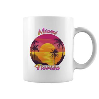 Miami Florida Fl Tropical Summer Vacation Souvenir Coffee Mug | Mazezy