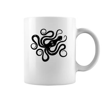 Minoan Octopus Black Octopus Gift Coffee Mug | Mazezy