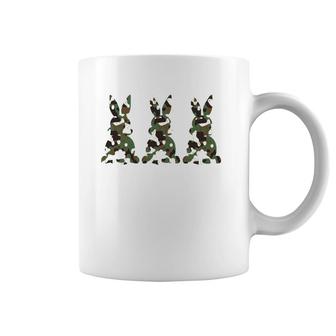 Mom And Son Matching Camouflage Bunny Rabbit Trio Easter Coffee Mug | Mazezy
