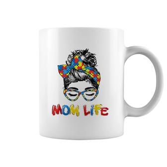 Mom Life Autism Mom Autism Awareness Gift Mother's Day Coffee Mug | Mazezy