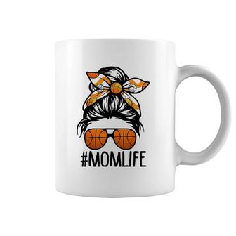 Mom Life Basketball Mothers Day Messy Bun Coffee Mug | Mazezy