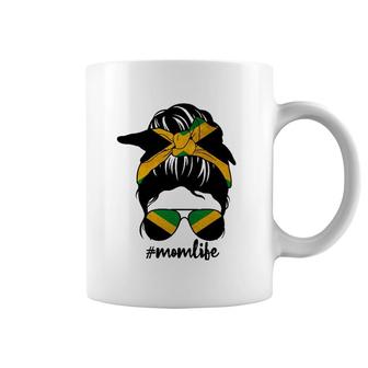 Mom Life Messy Bun Jamaican Flag Mother’S Day Jamaica Gifts Coffee Mug | Mazezy