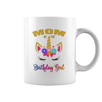Mom Of The Birthday Girl Unicorn Matching Coffee Mug | Mazezy