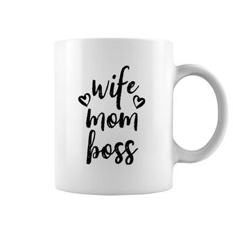 Mom Wife Boss Mother's Day Coffee Mug | Mazezy
