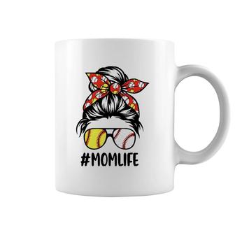 Momlife Softball Baseball Tee For Mama Mom Mother's Day Coffee Mug | Mazezy