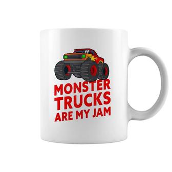 Monster Trucks Are My Jam Monster Truck Lover Coffee Mug | Mazezy