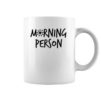 Morning Person Graphic Design Coffee Mug | Mazezy