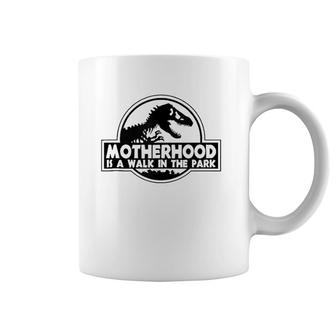 Motherhood Is A Walk In The Park Coffee Mug | Mazezy