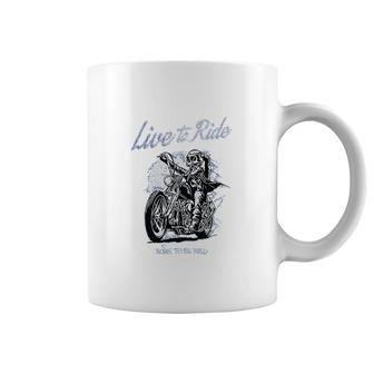 Motorcycle Live To Ride Coffee Mug | Mazezy