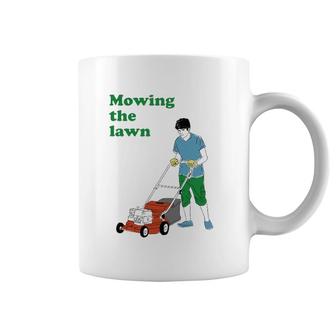 Mowing The Lawn Men Women Gift Coffee Mug | Mazezy