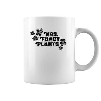 Mrs Fancy Plants With Flowers Decor Coffee Mug | Mazezy