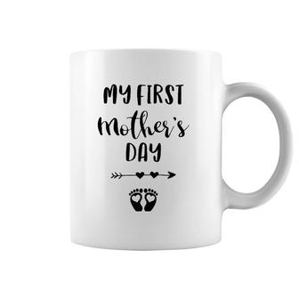 My First Mother's Day Pregnancy Announcement Pregnant Mom Coffee Mug | Mazezy