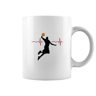 My Heart Beats For Basketball Coffee Mug | Mazezy
