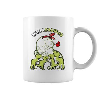 Nanasaurus Nana 4 Kids Dinosaur Mother's Day Coffee Mug | Mazezy