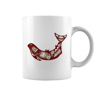 Native American Indian Salmon Fish Coffee Mug | Mazezy