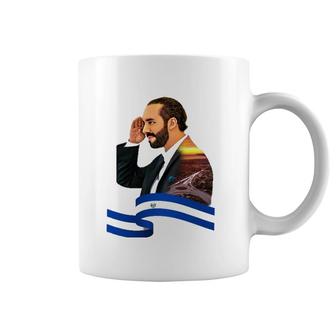 Nayib Bukele Coffee Mug – 11oz Ceramic – El Salvador Presidente Flag Print – Microwave Safe – Gator Brand