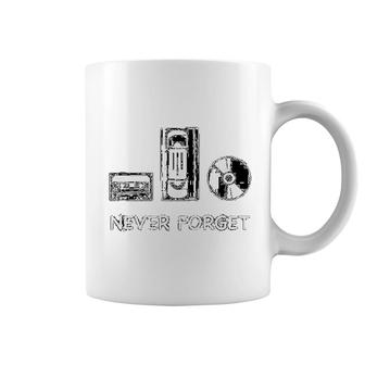 Never Forget Old School Vhs Cassette Cd Coffee Mug | Mazezy