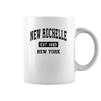 New Rochelle New York Ny Vintage Sports Design Black Design Coffee Mug | Mazezy