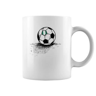 Nigeria Soccer Ball Flag - Nigerian Football Jersey Coffee Mug | Mazezy DE