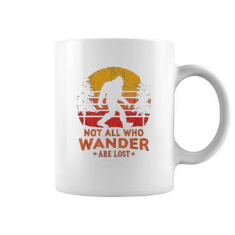 Not All Who Wander Are Lost Bigfoot Coffee Mug | Mazezy