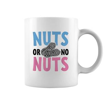 Nuts Or No Nuts Funny Gender Reveal Coffee Mug | Mazezy