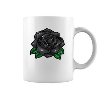 Occult Vintage Black Rose Gothic Coffee Mug | Mazezy
