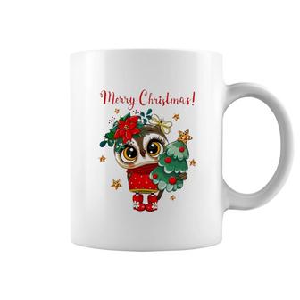 Owl Lover Merry Christmas Coffee Mug | Mazezy