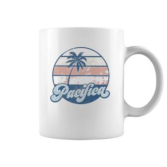 Pacifica California Ca Vintage 70S Retro Surfer Tee Coffee Mug | Mazezy