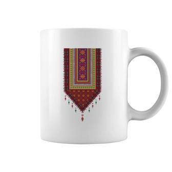 Palestine Tatreez Palestinian Designs Gift Coffee Mug | Mazezy