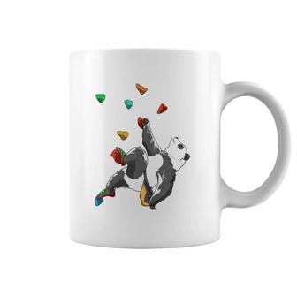 Panda Bouldering And Rock Climbing Gift Tank Top Coffee Mug | Mazezy