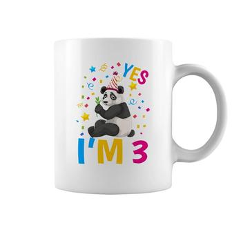 Panda Lover A Funny Birthday Party I Am 3 Coffee Mug - Seseable