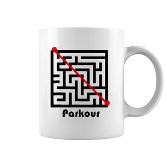 Parkour Maze Funny Freerunning Freerunner Tee Coffee Mug | Mazezy