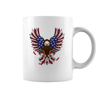 Patriotic July 4Th Usa Eagle Lovers American Flag Eagle Coffee Mug | Mazezy