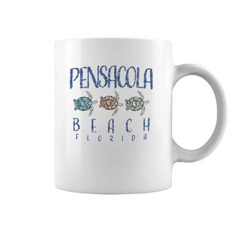 Pensacola Beach Fl Three Sea Turtles Coffee Mug | Mazezy