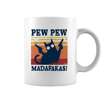 Pew Madafakas Cats Tops Summer Dresses Pyjamas Pew Cat Coffee Mug | Mazezy