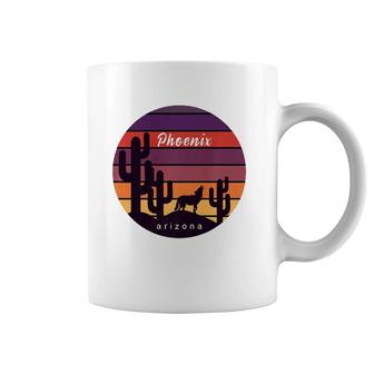 Phoenix Az Howling Coyote Silhouette Coffee Mug | Mazezy