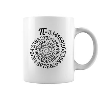 Pi 314 Spiral Math Science Geek 314 Pi Day Stem Teacher Coffee Mug | Mazezy