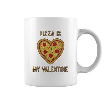 Pizza Is My Valentine Valentines Day Coffee Mug | Mazezy