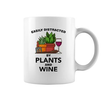 Plant Lover Women Red Wine Gardening Florist House Plants Coffee Mug | Mazezy