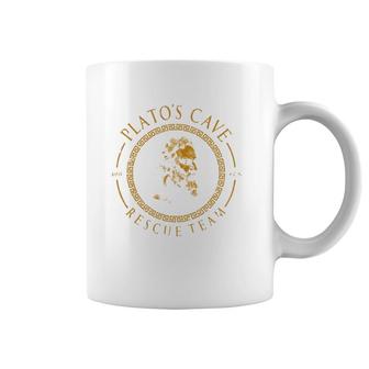 Platos Cave Rescue Team Ancient Greek Philosophy Plato Coffee Mug | Mazezy
