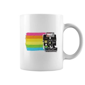 Polaroid Land Camera Color Stripe Coffee Mug | Mazezy