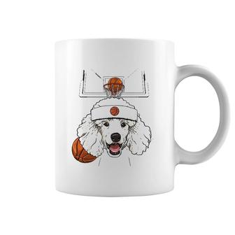 Poodle Basketball Dog Lovers Basketball Player Coffee Mug | Mazezy