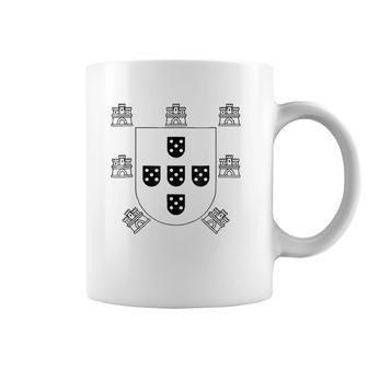 Portugal Emblem Portuguese Crest Graphic Tee Coffee Mug | Mazezy